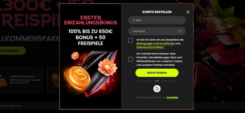 spin samurai bonus